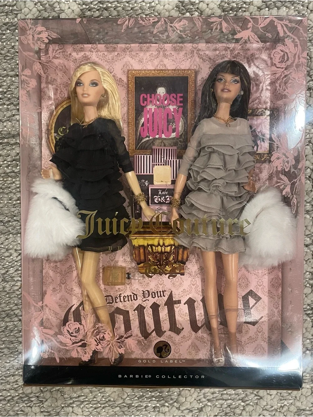 Juicy Couture Barbie Collection Gold Label Beverly Hills Dolls New In Box